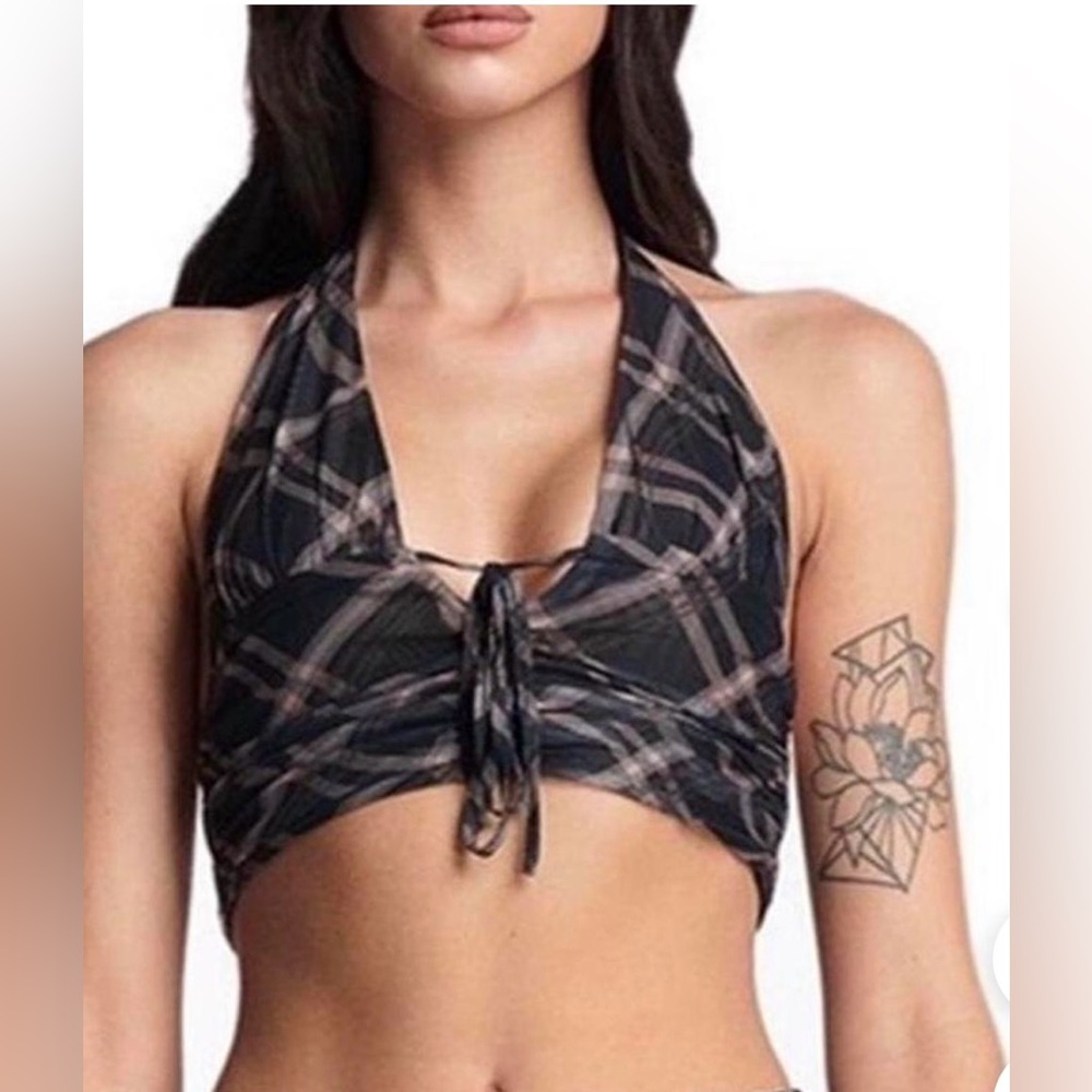 I.AM.GIA Caramel Halter Top